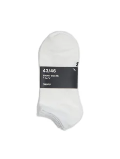 3 pack białych skarpetek
