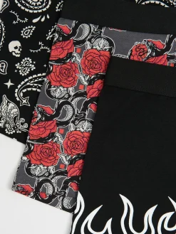3 pack bokserek w stylu punk rock