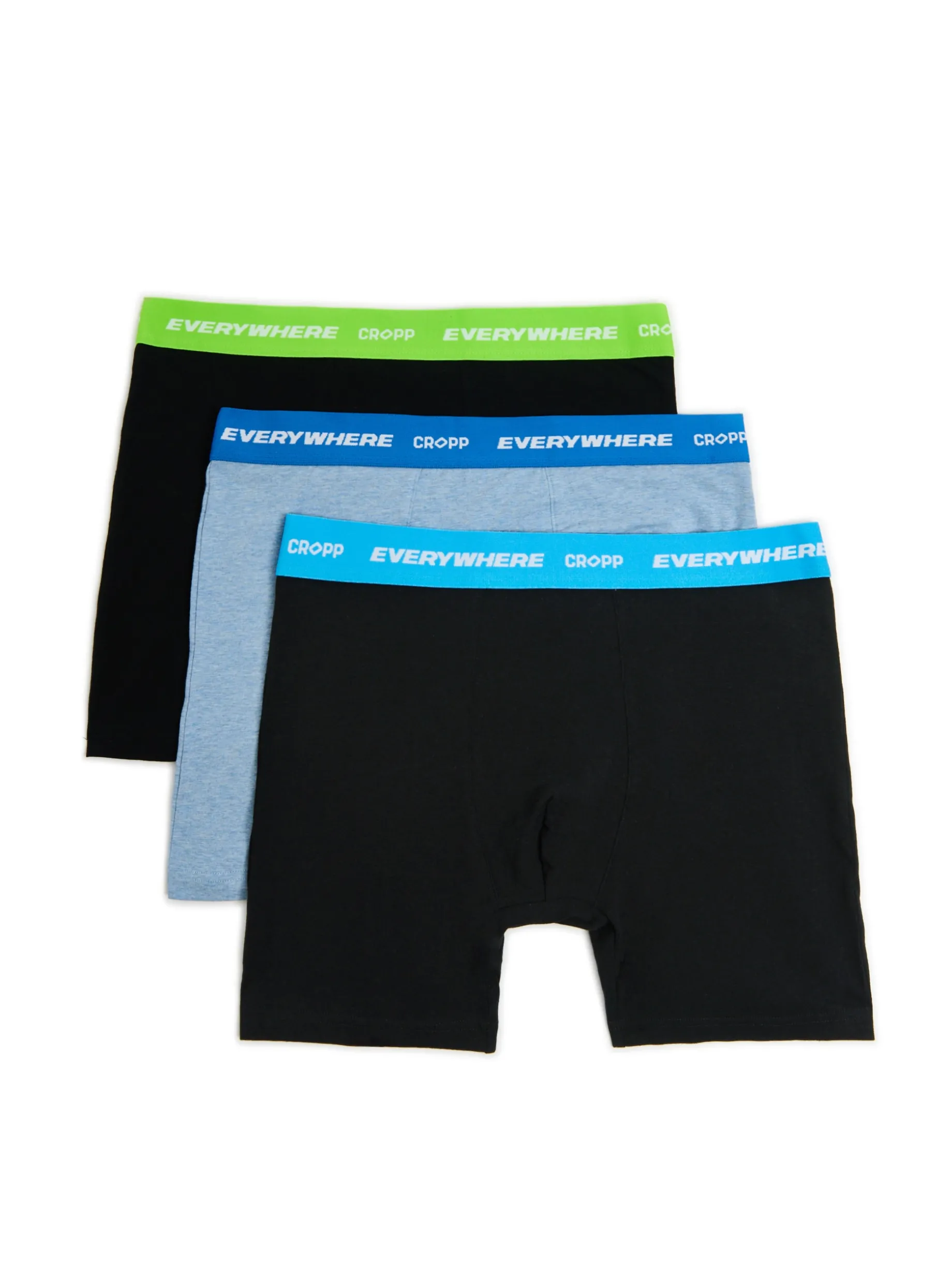 3 pack bokserek z kolorowym wykończeniem