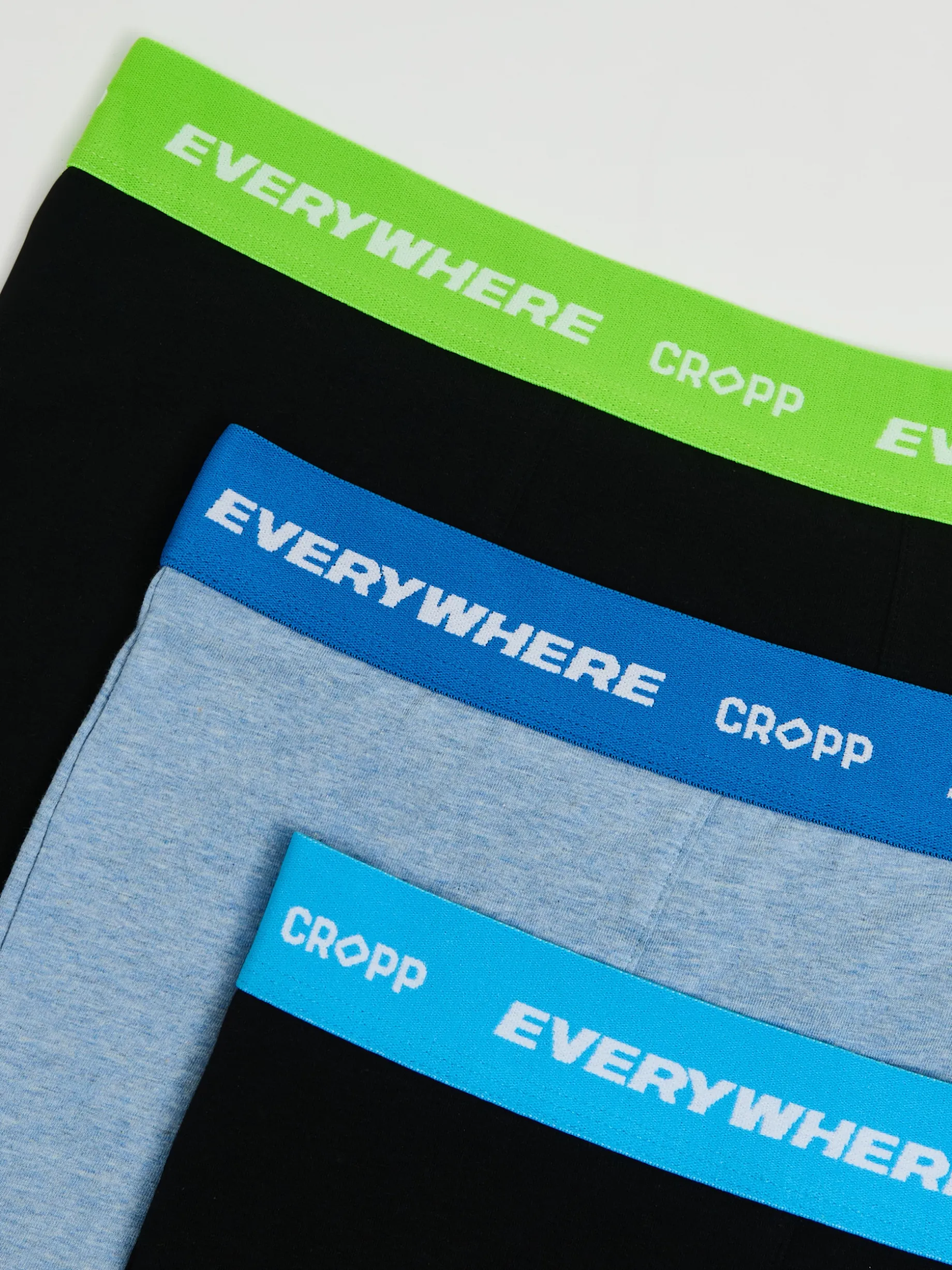 3 pack bokserek z kolorowym wykończeniem