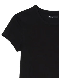 2 pack czarnych gładkich T-shirtów