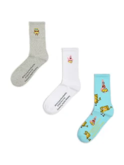 3 pack długich skarpet SpongeBob SquarePants