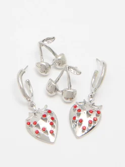 2 pack kolczyków z owocowym motywem