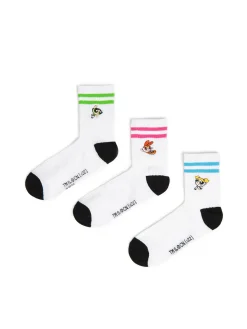 3 pack skarpet w prążki Atomówki