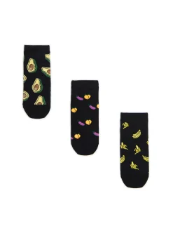 3 pack skarpet z food nadrukiem