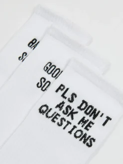 3 pack skarpet ze sloganami