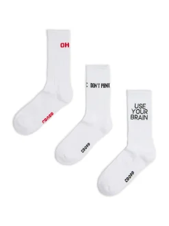 3 pack skarpet ze sloganami