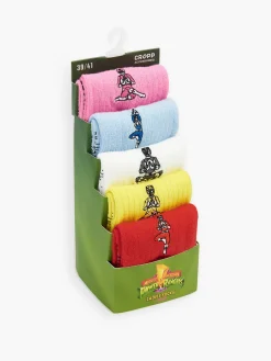 5 pack skarpetek z haftem Power Rangers