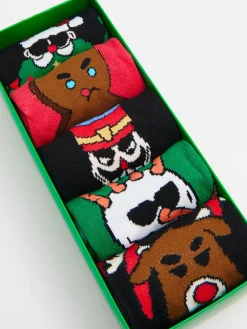 5 pack świątecznych skarpet