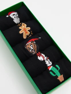 5 pack świątecznych skarpet