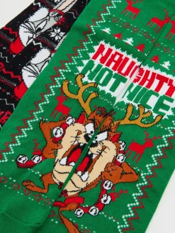 2 pack świątecznych skarpet Looney Tunes