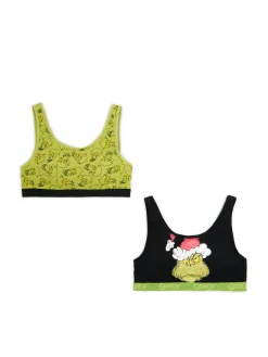 2 pack świątecznych staników z Grinchem