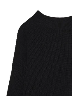 Żakardowy czarny sweter