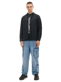 Bawełniana czarna koszula