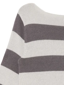 Bawełniany sweter w paski