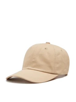 Beżowa gładka czapka z daszkiem