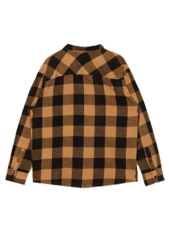 Beżowa koszula w kratę