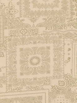 Beżowa koszulka z nadrukiem all over