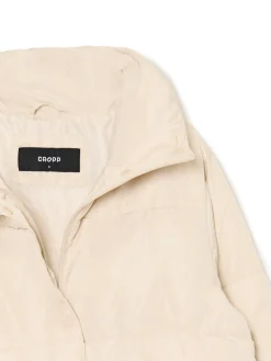 Beżowa kurtka puffer