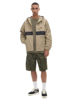 Beżowa kurtka z kapturem