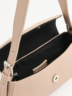 Beżowa mała torebka na magnes