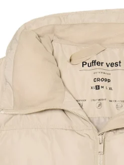 Beżowa pikowana kamizelka