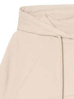 Beżowa rozpinana bluza z kapturem