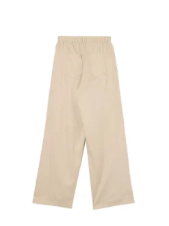 Beżowe spodnie wide leg