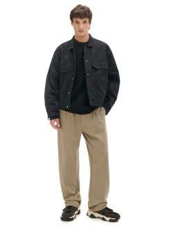 Beżowe spodnie z dżerseju