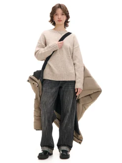 Beżowy płaszcz z kapturem