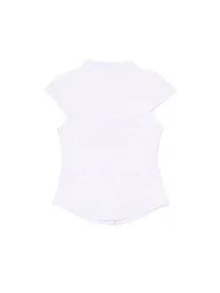 Biała koszula z krótkim rękawem