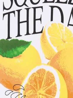 Biała koszulka z motywem cytryn