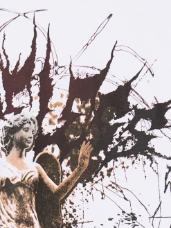 Biała koszulka z nadrukiem rzeźby UNISEX