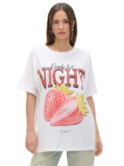 Biała koszulka z nadrukiem