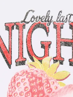 Biała koszulka z nadrukiem