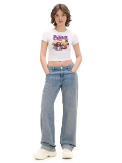 Biała koszulka z nadrukiem Bratz