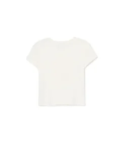 Biała koszulka z nadrukiem misia