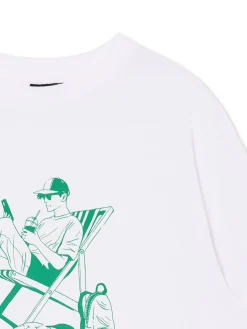 Biała koszulka z nadrukiem