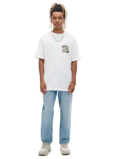 Biała koszulka z wężami