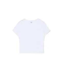 Biała koszulka z wiskozą