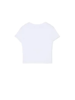 Biała koszulka z wiskozą