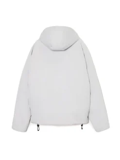 Biała kurtka puffer z kapturem