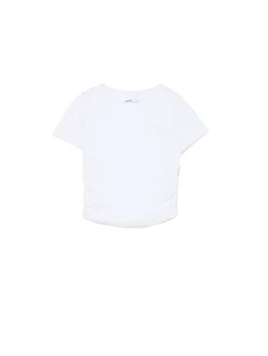 Biała prążkowana bluzka