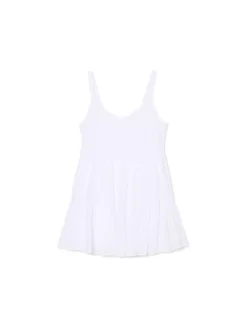 Biała sukienka na ramiączkach