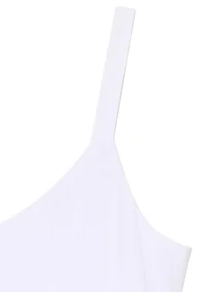 Biała sukienka na ramiączkach