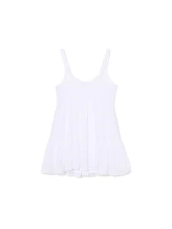 Biała sukienka na ramiączkach