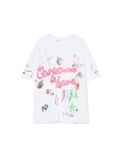 Biała świąteczna koszulka