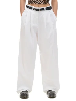 Białe spodnie wide leg