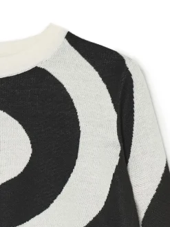 Biało-czarny sweter
