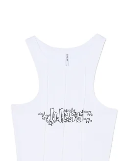 Biały top z napisem